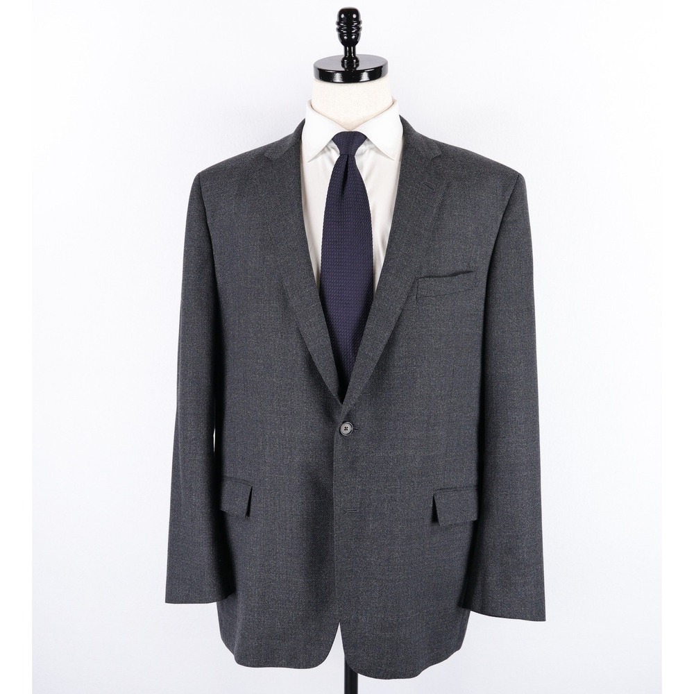 Brooks Brothers Sport Coat 46R Charcoal Grey Reda Italian Wool Regent Fit Blazer